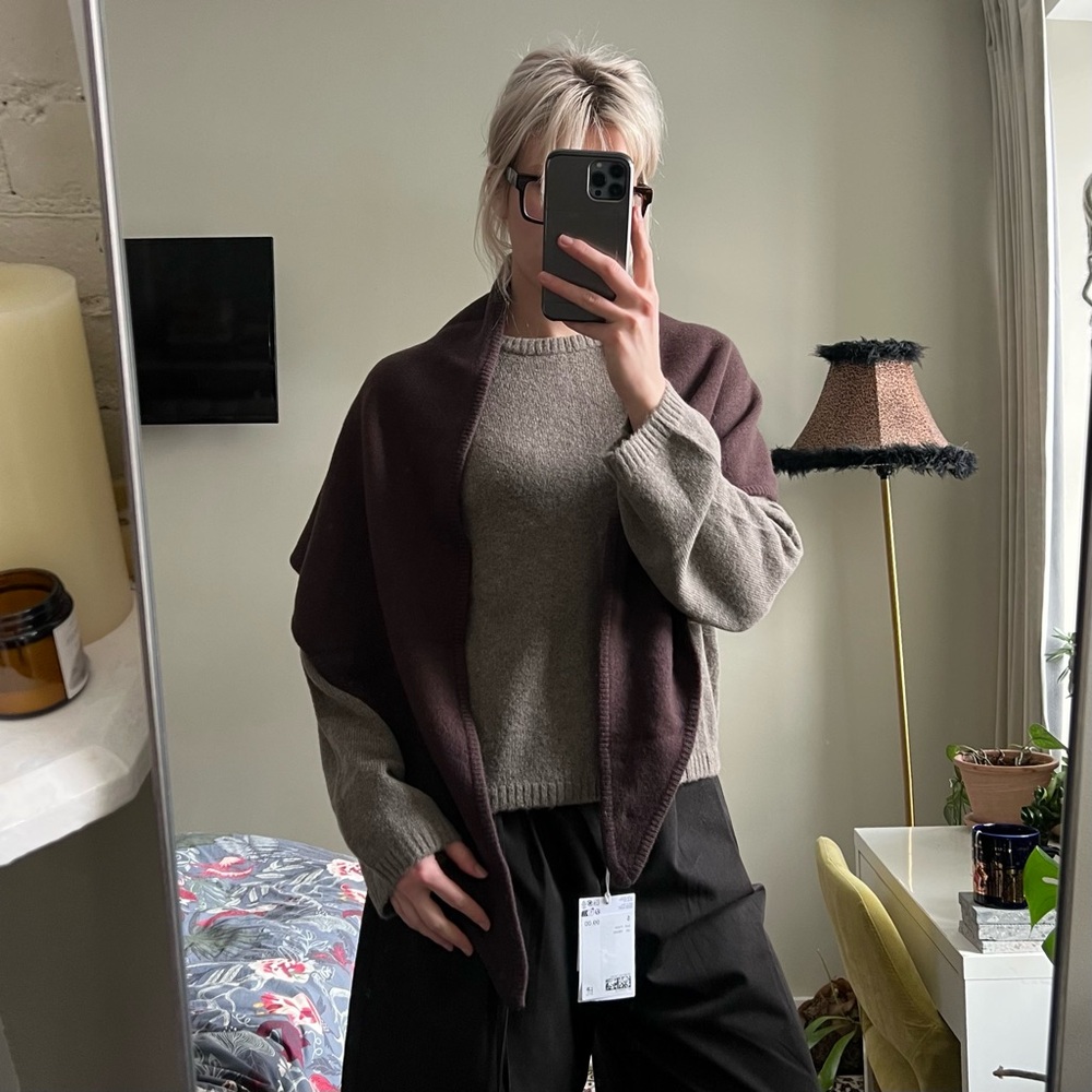 & Other Stories Brown Triangle Scarf